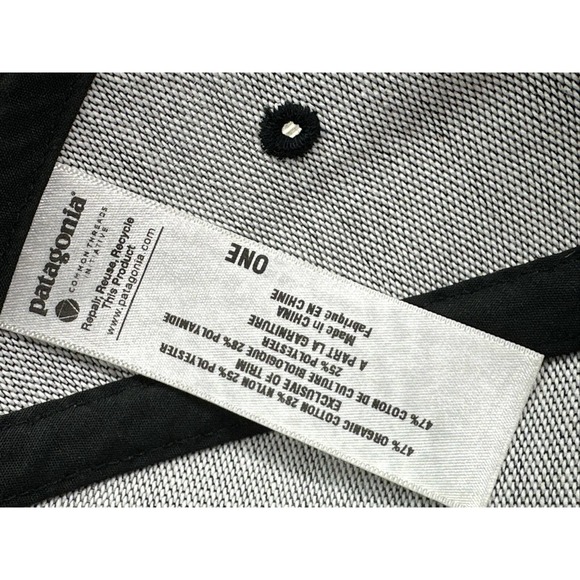 Patagonia Trucker Hat Cap Mens One Size Gray Black Mesh Back Adjustable Logo - Picture 6 of 7
